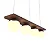 Pendente Accord Sfera A-623 90x15x17cm em Madeira Design Contemporâneo - Imagem 1