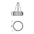 Pendente Accord Barril A-1110 50x19cm em Madeira Design Contemporâneo - Imagem 3