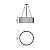 Pendente Accord Barril LED A-1111LED 60x19cm 44W 1558lm IRC90 em Madeira - Imagem 2