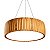 Pendente Accord Barril LED A-1114LED 90x19cm 85W 3034lm IRC90 em Madeira - Imagem 1