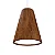 Pendente Accord Cônico A-1130 20x25cm em Madeira Design Contemporâneo - Imagem 1