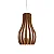 Pendente Accord Barril A-1153 21x37cm em Madeira Design Contemporâneo - Imagem 1