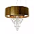 Pendente Accord Cristais LED A-1155C 150x95cm 170W 6068lm IRC90 em Madeira - Imagem 1