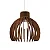 Pendente Accord Stecche A-1180 27x26cm em Madeira Design Contemporâneo - Imagem 1