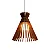 Pendente Accord Stecche A-1183 27x30cm em Madeira Design Contemporâneo - Imagem 1