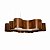 Pendente Accord Orgânico LED A-1200LED 102,5x97,5x20cm 83W 2940lm IRC90 em Madeira - Imagem 1