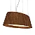 Pendente Accord Oval A-1218 80x40x25cm em Madeira Design Contemporâneo - Imagem 1