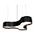 Pendente Accord Trevo A-1222 120x120x20cm em Madeira Design Contemporâneo - Imagem 3
