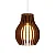 Pendente Accord Stecche A-1236 18x22cm em Madeira Design Contemporâneo - Imagem 1