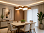 Pendente Accord Orgânico A-1258 200x85x20cm em Madeira Design Contemporâneo - Imagem 4