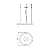 Pendente Accord Frame A-1317LED 70x3x3cm LED Integrado 25W 1483lm IRC 90 - Imagem 5