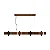 Pendente Accord Flow A-1500 120x9x13,5cm Design Contemporâneo Decorativo - Imagem 1