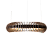 Pendente Accord Stecche Di Legno A-1533LED 64x16cm LED Integrado 23W 1348lm IRC 90 - Imagem 2