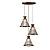 Cluster Pendente Accord Corda A-1541 Design Contemporâneo Decorativo - Imagem 2