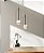 Pendente Accord Arcus A-1544 19x51cm Design Contemporâneo Decorativo - Imagem 1