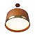Pendente Accord Cilíndrico Latão A-1563LED 25x100cm LED Integrado 90W 3198lm IRC 90 - Imagem 2