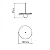 Pendente Accord Petra Orbit A-1594 15,4x50cm Design Contemporâneo Decorativo - Imagem 2