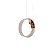 Pendente Accord Sfera Corda A-1600 8x35cm Design Contemporâneo Decorativo - Imagem 1