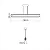 Pendente Accord Linear Petra A-1611 15x150cm LED Integrado 55W 3235lm IRC 90 - Imagem 3