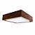 Plafon LED Accord Iluminação Meio Squadro A-584LED 60x60x12cm 52W 3033lm IRC90 - Imagem 1