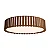 Plafon LED Accord Iluminação Ripado A-5036LED 80x15cm 50W 1763lm IRC90 - Imagem 1