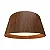 Plafon Accord Iluminação Cônico A-5099 75x35cm Design Moderno em Madeira - Imagem 1