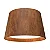 Plafon Accord Iluminação Cônico A-5100 45x28cm Design Moderno em Madeira - Imagem 1