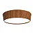 Plafon Accord Iluminação Cônico A-5109 55x18cm Design Moderno em Madeira - Imagem 1