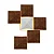 Painel Arandela Accord Diamante A-4079 46,5x9,5x54cm Design Geométrico - Imagem 1
