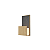 Arandela Accord Clean Petra A-4232 30x15x9,5cm Design Moderno - Imagem 1
