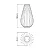 Coluna Accord Balloon A-3061 41x72cm Design Sofisticado - Imagem 2