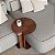 Mesa de Apoio Accord Bloom F1012 50x50cm Design Orgânico - Imagem 2