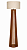 Luminária Imbuia com Cúpula Cilíndrica Relevo 166x50cm 5L Trevisan - Imagem 1
