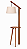 Luminária Imbuia com Cúpula Cone Pedente Algodão Cru 167x70cm 5L Trevisan - Imagem 1