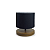 Luminária de Mesa Imbuia com Cúpula Cilíndrica Preta 35,5x30cm 5L Trevisan - Imagem 1