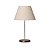 Abajur Wengue com Cúpula Cone Linho 42x25cm 5L Trevisan - Imagem 1