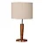 Abajur Imbuia com Cúpula Cilíndrica Relevo 37x20cm 5L Trevisan - Imagem 1