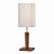 Abajur Imbuia com Cúpula Quadrada Linho 45x12cm 5L Trevisan - Imagem 1
