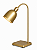 Luminária de Mesa Dourada com Cúpula Dourada 37x25cm 5L Trevisan - Imagem 1