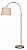 Luminária Articulável Champagne com Cúpula Cone Algodão Cru 180x80cm 5L Trevisan - Imagem 1