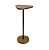 Mesa de Apoio Imbuia com Haste Preta 60x26cm 5L Trevisan - Imagem 1