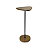 Mesa de Apoio Imbuia com Haste Preta 55x26cm 5L Trevisan - Imagem 1