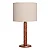 Abajur Imbuia com Cúpula Cilíndrica Relevo 45x25cm 5L Trevisan - Imagem 1
