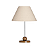 Abajur Imbuia com Cúpula Cone Relevo 42x30cm 5L Trevisan - Imagem 1