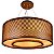 Pendente Balaio Anel 70 Classic Lar Madeira 70cm 8x E27 – Ref. 1298 - Imagem 1