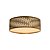 Plafon Dunas Slim 70 Classic Lar Madeira 70cm 8x E27 – Ref. 1289 - Imagem 1