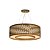 Pendente Dunas Anel 70 Classic Lar Madeira 70cm 8x E27 – Ref. 1300 - Imagem 1