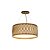 Pendente Ondas Slim 45 Classic Lar Madeira 44cm 3x E27 – Ref. 1136 - Imagem 1
