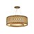 Pendente Ondas Anel 55 Classic Lar Madeira 55cm 5x E27 – Ref. 1149 - Imagem 1