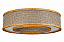 Plafon Anel Essencial TS5517 Classic Lar Madeira 55cm 5x E27 – Ref. 2020 - Imagem 1